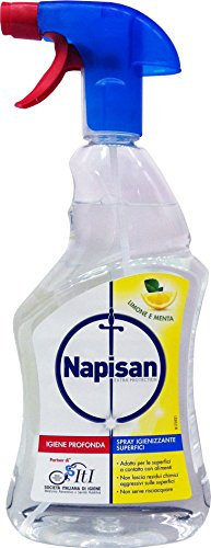 12 x NAPISAN Igienizzante Superfici Spray Limone E Menta 750 Ml