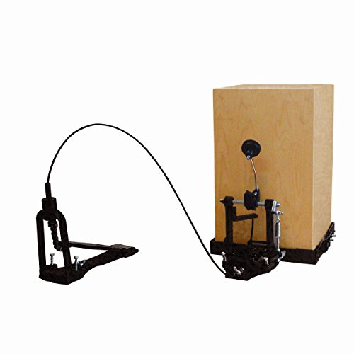 PEACE Cajon Pedal mit Pedana - Kompatibel mit allen Cajon 30 x 30 - Trittbrett aus Metall - System 'Wired' für Fernsteuerung - Für Rechts- und Linkshänder