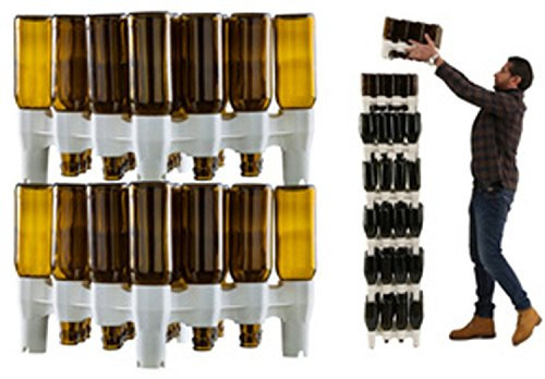 PZ.2 PIANI SCOLABOTTIGLIE MODULARE PORTABOTTIGLIE IN ABS SCOLA LAVAGGIO BOTTIGLIA VINO BIRRA