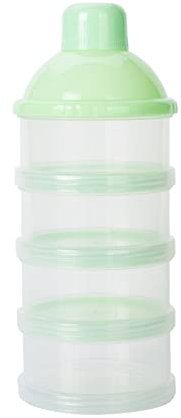 Uposao Portable Milk Powder Container Pot 4 Layer Milk Powder Formula Dispenser Container Food Snacks Dispenser Candy Storage Container Pot Box For Travel And Outdoor Activities