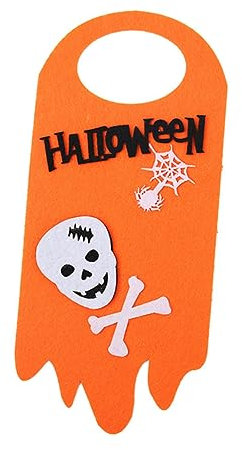 Halloween Hängeanhänger Feier 2 Stück aus Stoff für Tür und Bücherregal