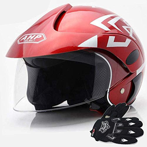 NENANGO Kinderfahrradhelm Mädchen Jungen Kinder Motorrad Kinder Halbhelm Motorrad Kleinkind Fahrrad Bmx Fahrradhelme Für Kinder Sicherheitszyklus Alter Set Skateboard Roller,Rot