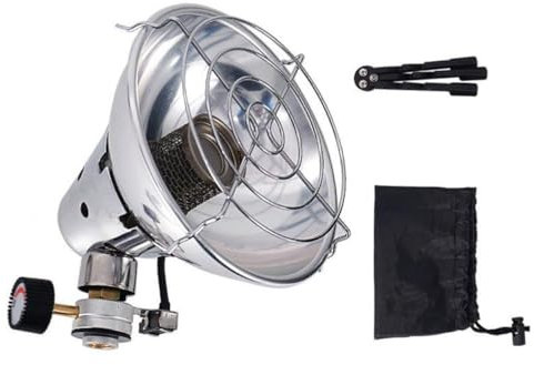 Portable Gas Heater Stove Stainless Steel Heating Warmer for Outdoor Camping Equipment.