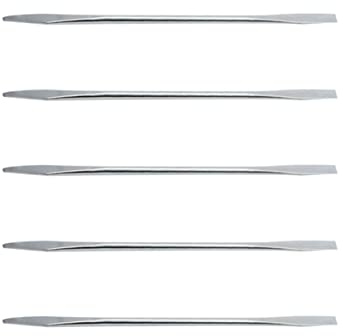 TOVINANNA Edelstahl-stick Für Make-up 5-teiliges Foundation-löffel-set Tragbares Mini-schönheitswerkzeug Zum Mischen Von Cremes Silber