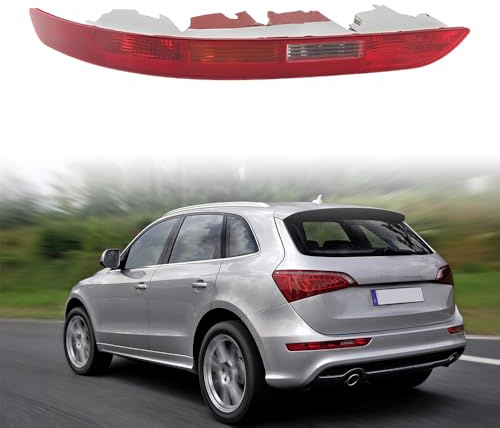 Left N/S Passenger Side Lower Rear Bumper Reflector Light Lens Fits For Audi Q5 2009-2015 Tail Stop Fog Lamp Cover UK