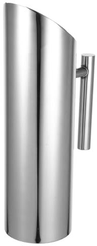 GLEAVI Jarra De Agua De Acero Inoxidable Con Protector De Hielo Para Bebidas Frías y Cócteles Diseño Funcional Para Hogar y Restaurante Duradera y Fácil De Verter