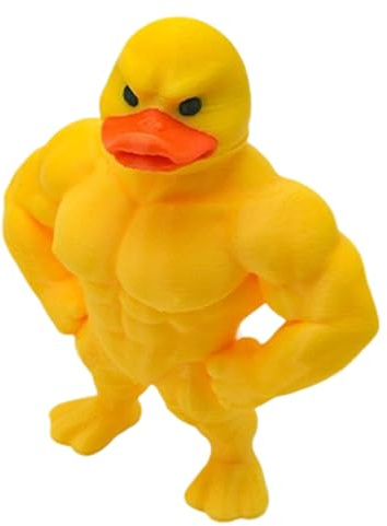 Duck Figure - Powerful Duck Figure Decoration for Gym Desk | Animal Sculpture Table Decoration for Fitness Enthusiasts Gift Ideas Living Room Bedroom Bookshelf Windowsill