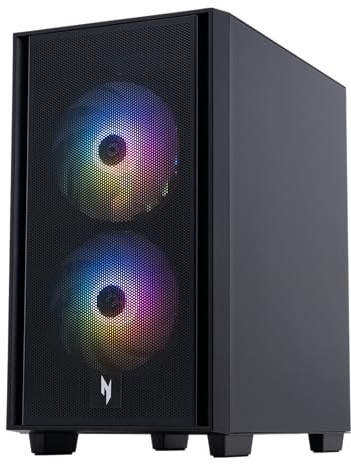 acer Nitro 60 N60-640-UR21 Gaming Desktop | Intel Core i5-14400F 10-Core Processor | NVIDIA GeForce RTX 5060 Graphics (614 AI Tops) | 16GB DDR5 | 1TB PCIe Gen 4 SSD | Wi-Fi 6 | Gigabit Ethernet