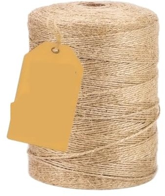 Spago Per Decorazioni Corda di iuta pesante da 200 metri for 2 millimetri, processo spesso 656 piedi, adatta for l'imballaggio giardinaggio e artistico