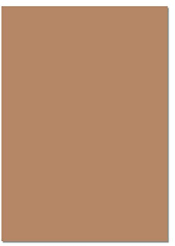 folia 6475 - Tonpapier rehbraun, DIN A4, 130 g/qm, 100 Blatt - zum Basteln und kreativen Gestalten von Karten, Fensterbildern und für Scrapbooking, Braun