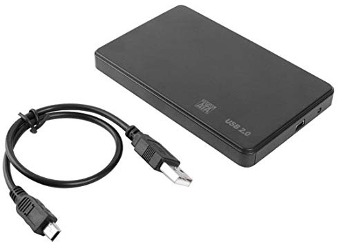 JMT 2.5 Carcasa del Disco Duro Externo Carcasa 5Gbps Sata a USB 3.0 2.0 Adaptador Gratuito para 2.5 Pulgadas 2TB SATA HDD SSD para Windows para Mac OS (Estuche USB 2.0 SSD)