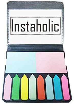 Stylische Word Instaholic Selbstklebende Notizzettel-Box