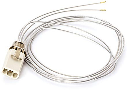 G9 Lampenfassung mit Fassungshalter Mit isol. Kabelzuleitung Lampensockel Fassung Sockel für LED Halogen Fassung Sockel Keramik mit transparenten 0,75mm² Kabel