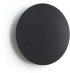 EXO LIGHTING -Wandleuchte CIRCULAR, schwarz, LED SMD 9W, innen IP20, (Ø20cm), rund, ideal für Esszimmer, Wohnzimmer, Büro und Schlafzimmer.