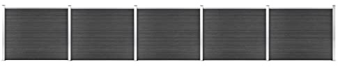 vidaXL Zaunelement Set WPC 872x146 cm Grau