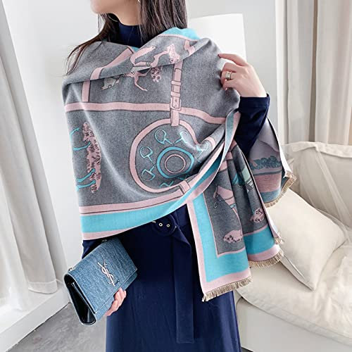 KUNIUO Damen Kaschmir - Schal Luxuriösen Teuer Im Winter Warm Kaschmirdecke Pferd Dame Schale-11,A