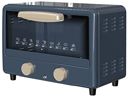 Four micro-ondes de comptoir Nostalgia Classic Retro 12L, four domestique multifonctionnel petit four électrique deux en un little surprise