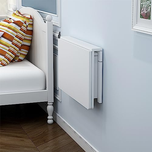 MM MELISEN Mesa Plegable montada en la Pared, Escritorio Plegable montado en la Pared para Ahorrar pequeños Espacios. Escritorio Flotante para Comedor, habitación, Estudio