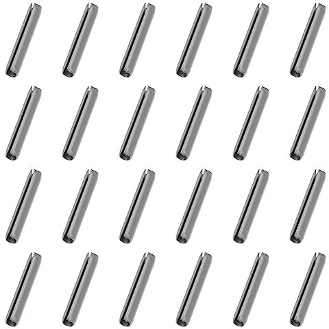 ECSiNG 100 Stück 9,4 X 1,7 mm Passstifte mit Schlitz Federspannstifte Spannstifte Auto Klappschlüsselblatt Befestigungsschrauben Edelstahl