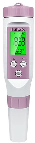 Areyourshop 7 In 1 PH Messgerät Blue Tooth,EC Leitfähigkeit TDS Salzgehalt ORP SG,Meter Tester Misst,High Accuracy, ph messgerät Wasser Aquarium and Drinking Water Conductivity Meter PH Tester Pool