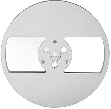 Carrete Vacío de 7 Pulgadas, Carrete Vacío de Cinta de Sonido de 2 Orificios de Aleación de Aluminio, Pieza de Repuesto, 184 G, para Brida Nab, Universal para Cinta de Carrete a