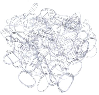 250 PCS élastiques à Cheveux Transparents élastiques à Cheveux Clairs Durables Bandes De Cheveux Transparentes Multifonctionnelles Petites Attaches De Cheveux En Caoutchouc Pour Filles