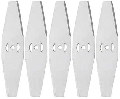 Lot de 5 têtes de débroussailleuse en acier pour tondeuse électrique, lames de rechange, accessoires de lames, lames universelles, outil de jardin