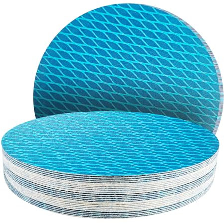 25Pz Dischi Levigatura 225mm Grana 320 - Carta Abrasiva per Levigatrice Orbitale - Supporto Adesivo Rinforzato 135g/㎡ - Per Muri/Auto/Fai da Te - Alta Durata