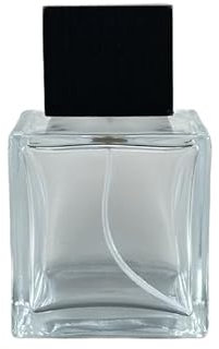 SQMSK 30/50/100 ml Botellas de Spray Decantador de Perfume Cuadrado Atomizador de Vidrio Botella de Spray de Perfume Botella de Perfume con Bomba para Viajes de Negocios Diarios
