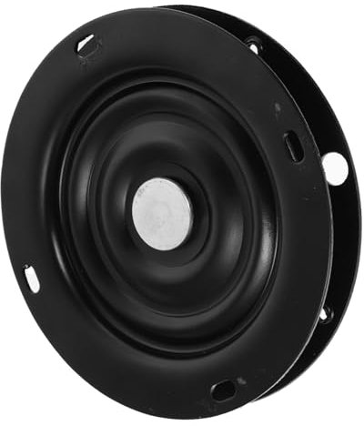 Generisch 6 Barhocker drehbar Kanu Drehbarer Drehteller für Liegesessel Basis für Bootssitze Auto Plattenspieler plattenheber Schwenkteller für Möbel Austausch der Barhockersitze Stahl Black