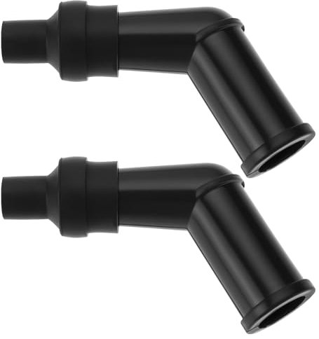 eMagTech 2 Stück Motorrad-Zündkerzenstecker M4-Gewinde Zündkerzenkerne Widerstandskappe DMFX-6665 Kompatibel mit Aprilia Scarabeo Schwarz
