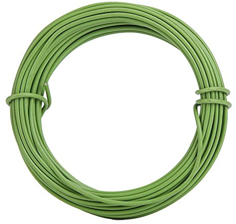 Alambre de bonsái recubierto de plástico, alambre de hierro dulce para esculpir, atar, entrenar y modelar árboles de bonsái, ideal para jardinería, arte floral, proyectos de