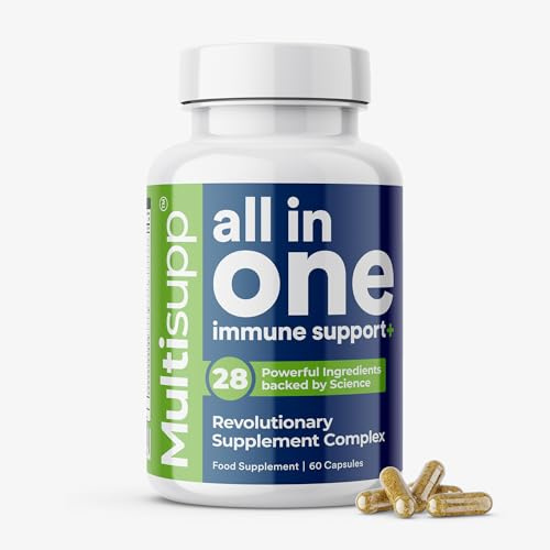 High Strength Multivitamin for Men & Women – Vegan Daily Vitamins & Minerals with CoQ10, K2 MK-7, Lion’s Mane, Ashwagandha, Shilajit & Sea Moss – Immune, Energy & Focus Support – Made in UK