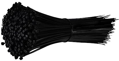 Zip cravattes assorties, Lot de 100 colliers serrage en nylon et plastique autobloquants(4x250mm)
