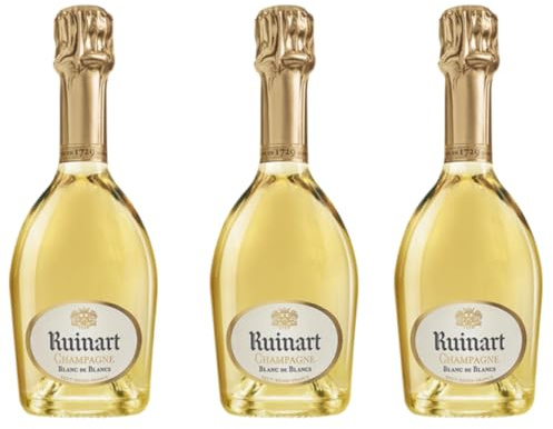 Ruinart Champagne Mezza Bottiglia Blanc de Blancs Brut, Set 3 Bottiglie, 3x37,5cl