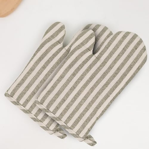 Mlysnd Guanti Da Forno, Guanti Cucina (1 Paio) 17x27cm, Proteggono le Mani Dalle Alte Temperature Spessi e Resistenti, Adatti per la Cucina e la Cottura al Forno Guanti Forno(marrone)