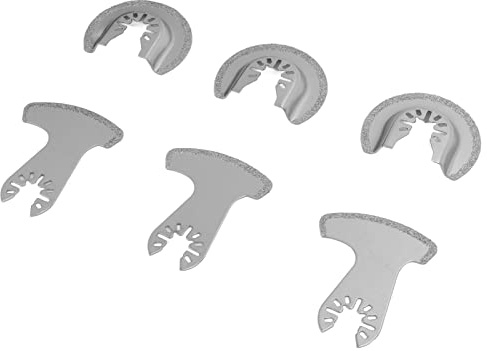 Cryfokt Carbide Oscillating Blades, Durable Multitool Saw Blades Set for Woodworking, Concrete Grout Tile Cutting and Polishing, Compatible with Material:, Carbide Applicable: Stone, Tiles,