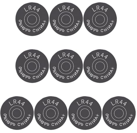 Wilgure 10 Uds LR44 Pilas De Botón 357 357A A76 GPA76 Batería 1 5 V De Moneda para Alcalinas Electrónicas
