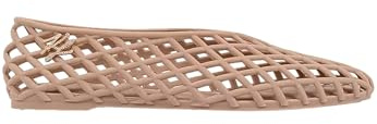 KARL LAGERFELD Bailarina Jelly de Rejilla Color Beige (Beige, Sistema Tallas Calzado EU, Adulto, Mujer, Números, Estrecho, 36)