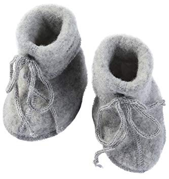 Engel Natur - 100% wol slofjes - Licht grijs