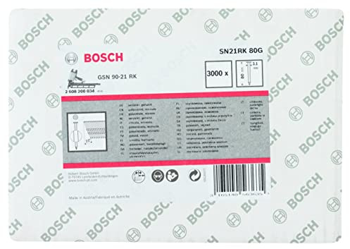 Bosch 3000x PRO SN21FH, Streifennagel, 21° Vollkopf (Länge 80 mm,)