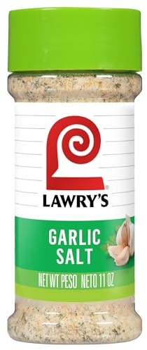 Lawry's Sel d'ail, moulu grossièrement avec persil, sans MSG ajouté, certifié casher, sel savoureux pour poulet, porc et steak, 325 ml