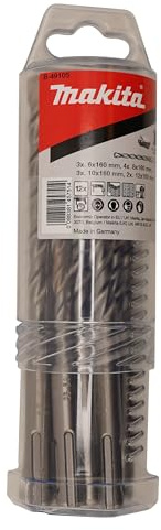 Makita SDS VPLUS Drill Bit Set, Number 4, Set of 12 B 49105