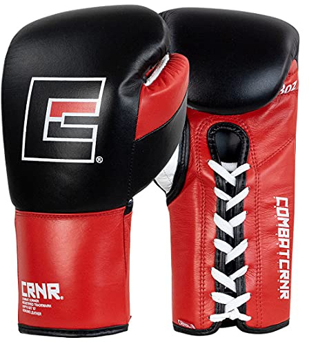 Combat Corner Pro Competition Boxing Gloves for Men and Women - Kickboxing, MMA, Muay Thai Sparring Training Gloves