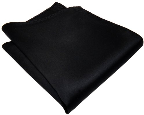 TigerTie - pañuelo de seda ennegro Satin - pañuelo paño Cavalier Pochette