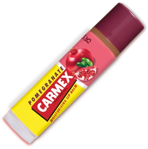 Carmex Lippenbalsam, SPF 15 zum Schutz vor der Sonne, beruhigt und repariert trockene, rissige Lippen, intensiv feuchtigkeitsspendende Winter Lippenpflegeformel, 4,25g
