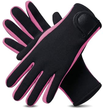 Lovache Neoprene Gloves 1.5MM Swimming Surfing Diving Sailing Wetsuit Pink