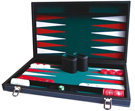 Hot 1631 46 cm Deluxe Backgammon-Set