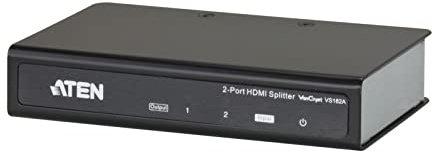 ATEN 2-Port 4K HDMI-Splitter VS182A, unterstützt bis zu 340 MHz, Plug-and-Play, Keine Software-Installation erforderlich