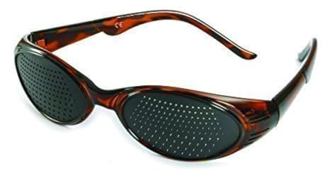 Gafas estenopeicas 415-KMB - bifocales Red - marrón amarmolado - Incl. Accesorio